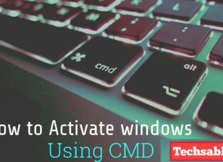 Activate windows using cmd