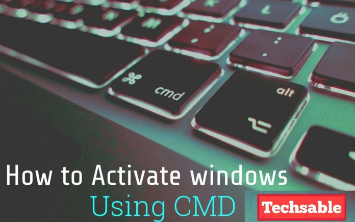 activate windows 10 via cmd