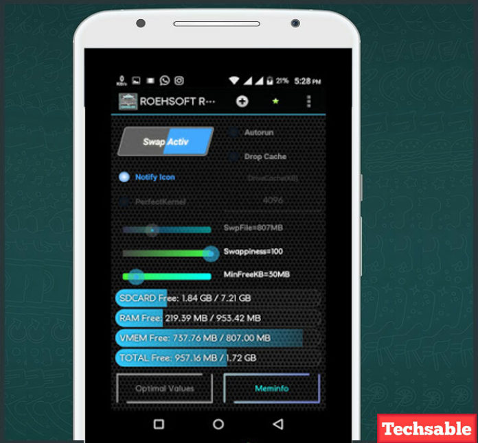 Roehsoft RAM Expander How To Increase RAM In Android Techsable