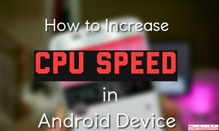 increase CPU Speed