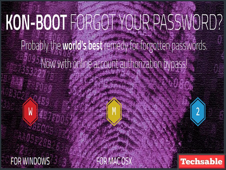 kon boot change password