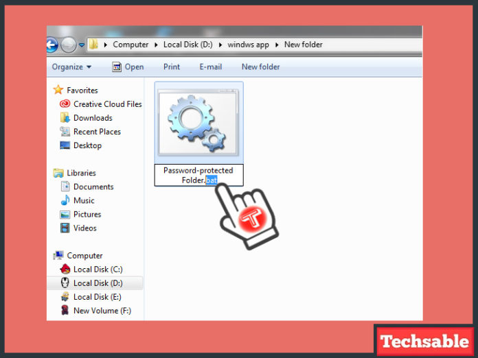 How To Lock A Folder In Windows 7 Using Batch File - Techsable