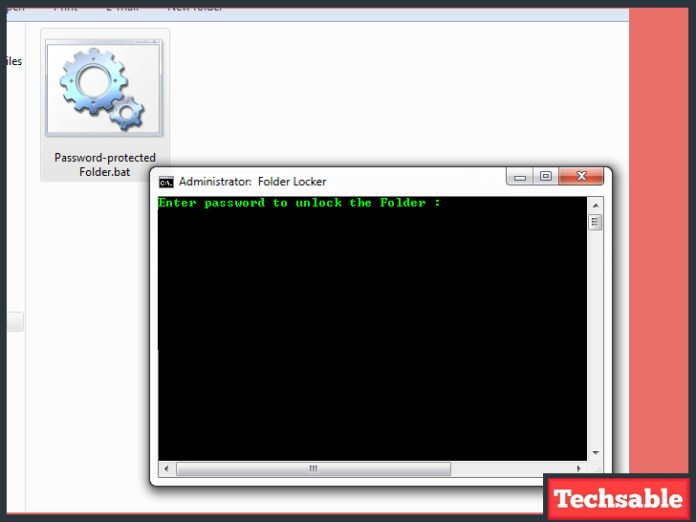 How To Lock A Folder In Windows 7 Using Batch File - Techsable