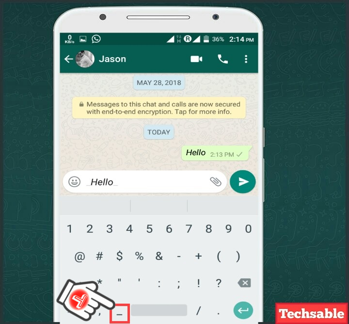 WhatsApp Font tricks