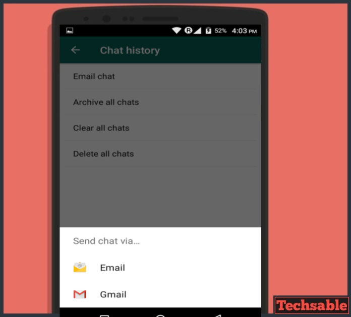 How To Download WhatsApp Chat Of Single Contact Techsable