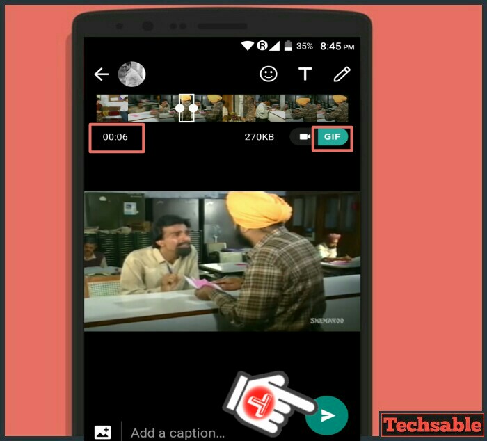 convert video into gif on whatsapp