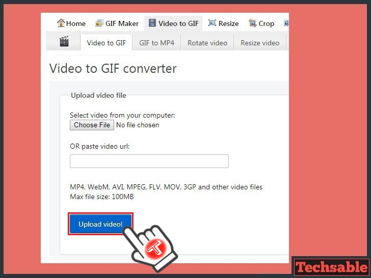 How To Convert Video To GIF Online - Techsable