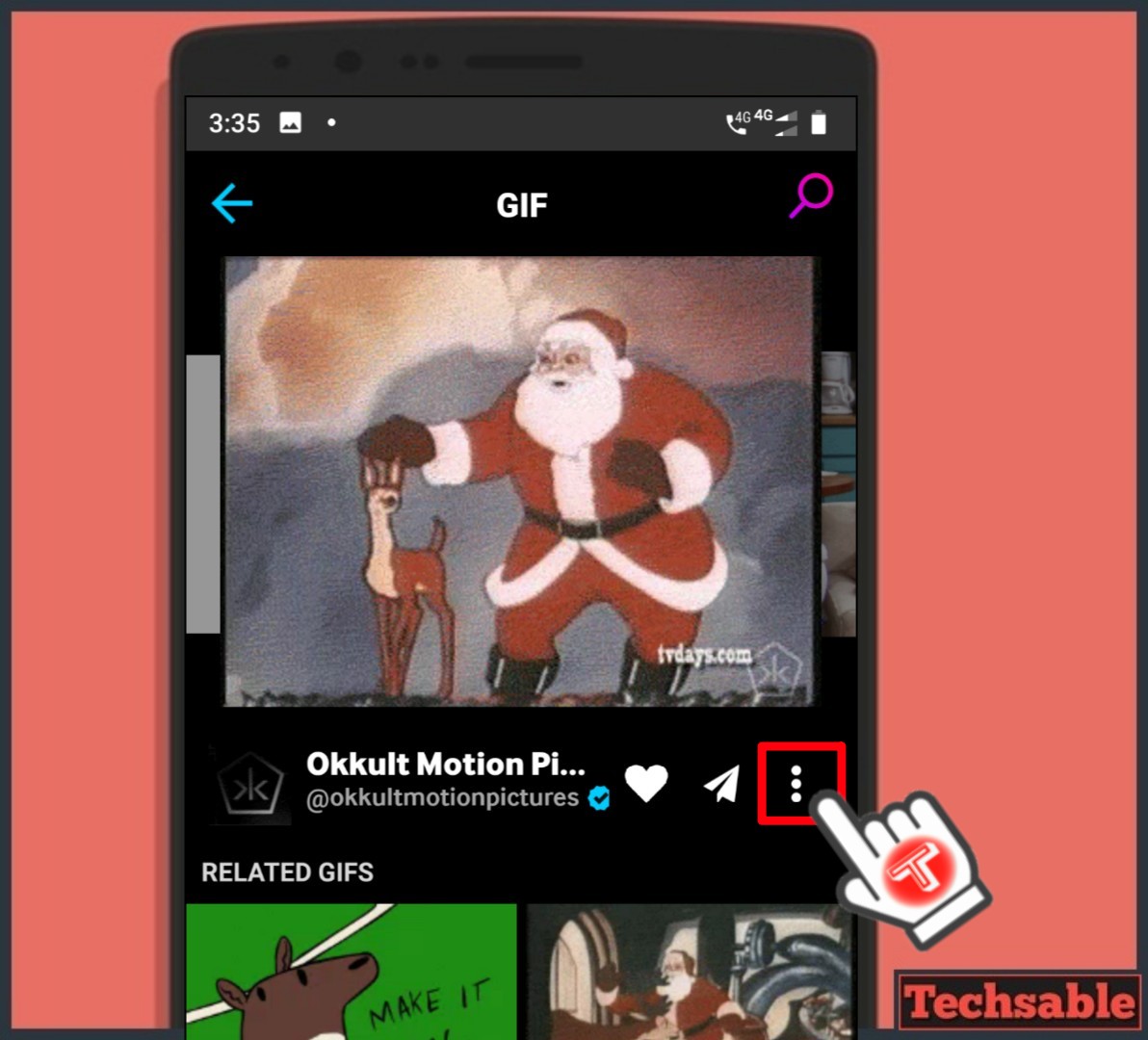 Techsable.com-How to Download GIF from Giphy from Android app