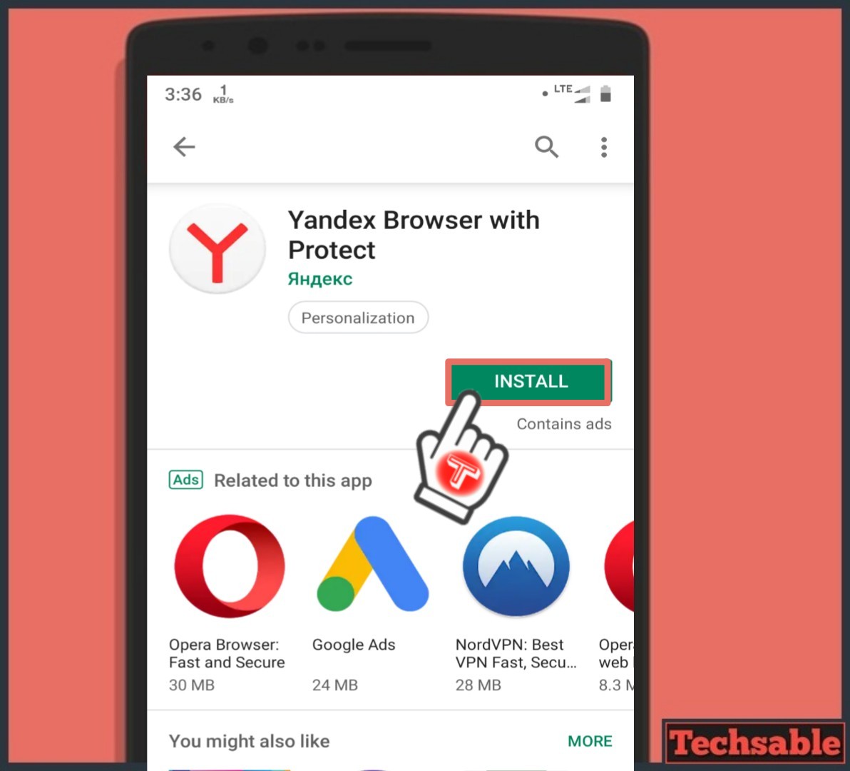 yandex browser with protect android