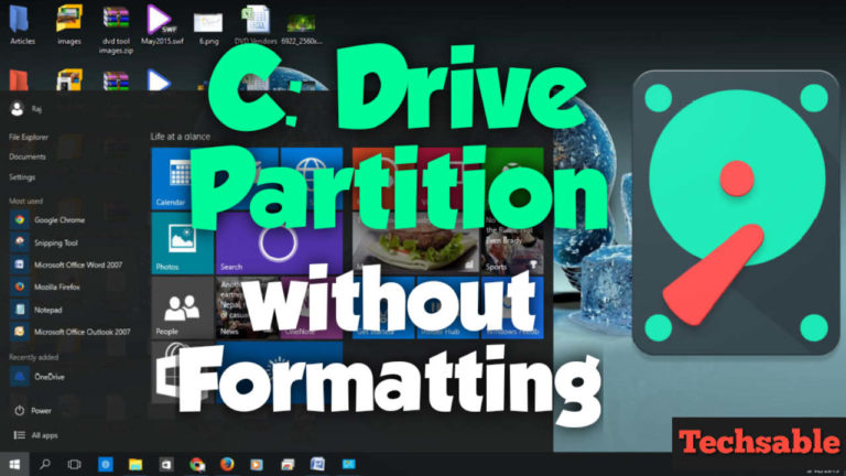 How to Partition C Drive in Windows 10 Without Formatting