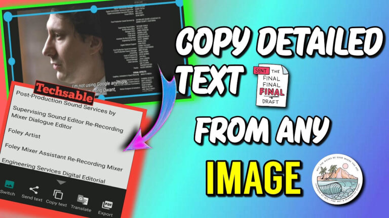 copy text from image in Android