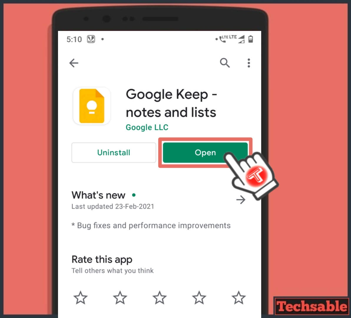 Install Google Keep