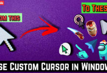custom cursor windows 10