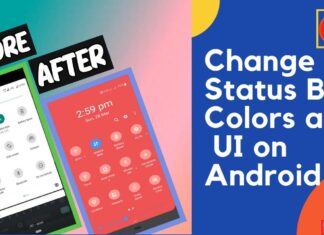 change status bar color android