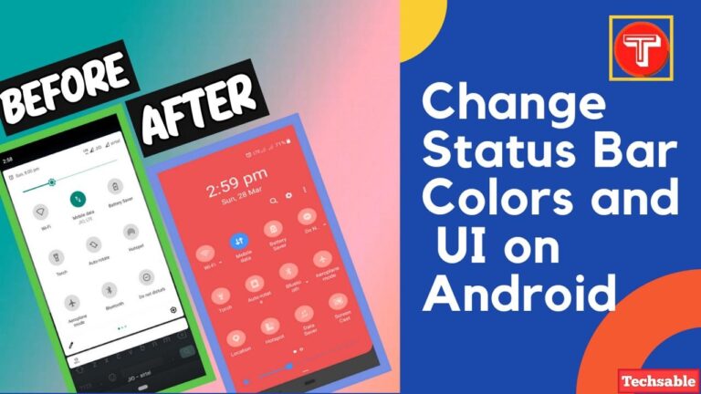 change status bar color android