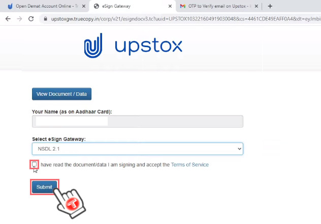 create upstox account