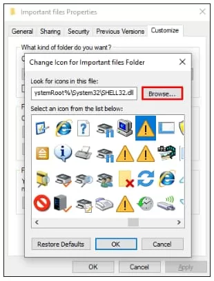 Change Default Folder Icons in Windows 11